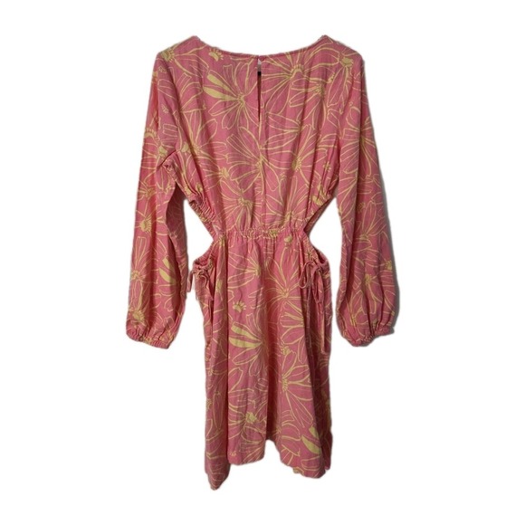 Universal Thread Balloon Long Sleeve Mini A-Line Cut-out Dress, Medium - Picture 4 of 5